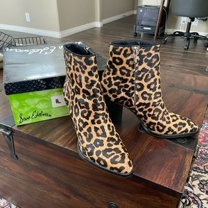 Sam Edelman Blake Leopard Print Booties